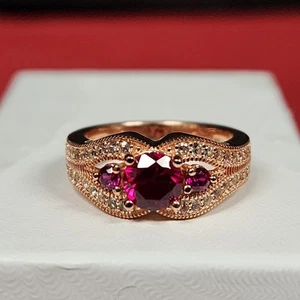 Ring Rotgold Sterlingsilber PAJ 925 Größe 6 - Bild 1 von 10
