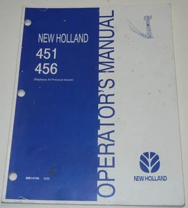 New Holland 451-456 Mähwerk; Service-, Sicherheits-, Schmier- und Bedienungsanleitung - Bild 1 von 1
