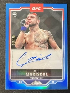 2025 Topps Chrome UFC Jose Mariscal Auto Blue /150 RC Rookie - Picture 1 of 2