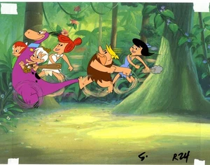 FLINTSTONES FRUCHTIGE KIESELSTEINE KOMMERZIELLE ANIMATION CEL 110625-007 - Bild 1 von 1