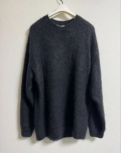 Maglione maglia mohair Auralee spazzolato super bambino taglia 5 nero usato - Foto 1 di 4