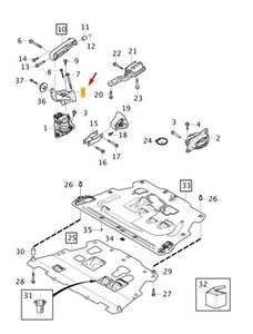 VOLVO V60 MK2 Cross Country Right Side Engine Anchorage 31480551 NEW GENUINE - Picture 1 of 2