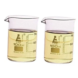 2PK Griffin Beaker Shot Glasses, 3.3oz (100ml) - Scientific Laboratory - Picture 1 of 5