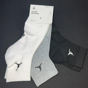 Nike Jordan Everyday Knöchelsocken Dri-Fit 3 Paar DX9655-911 Größe Herren L (8-12) - Bild 1 von 3