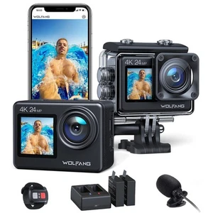 GA200 24MP 4K Action Camera 40M Waterproof Underwater Camera for Snorkeling, ... - Bild 1 von 7