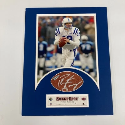 Peyton Manning Firmado Auto Fútbol Cubierta Superior Punto Dulce Certificado UDA Foto 1 de 3