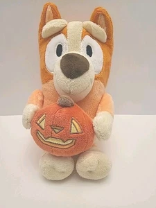 Bluey Halloween Pumpkin Bingo Plush Greeter 12" Long Excellent Condition - Picture 1 of 10