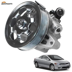 Power Steering Pump with Pulley for Honda Civic 1.8L 2006 07 08 09 10 11 21-5456 - Picture 1 of 7