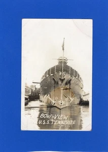 RPPC, Bow View, U.S.S. Tennessee, aus Album 1923 - Bild 1 von 2