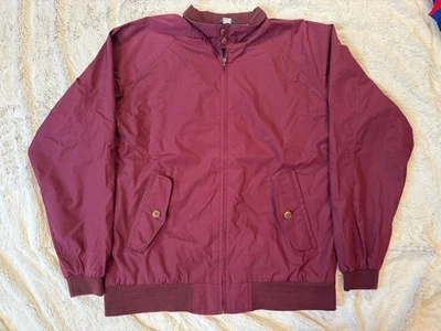 Vintage Par Four Bomber Jacket Men's Sz XLXT Tall 45-47 Maroon 80s Plaid Lined - Image 1 of 4