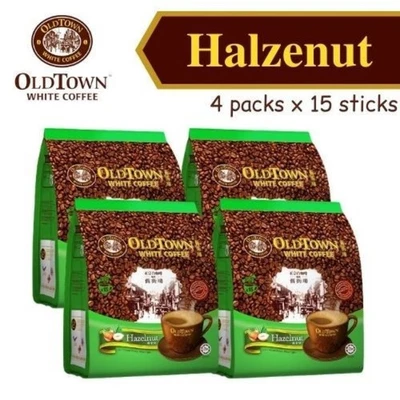 Café blanco avellana instantánea Old Town 3 en 1 15 barras x 38 g (paquete de 4) Foto 1 de 3