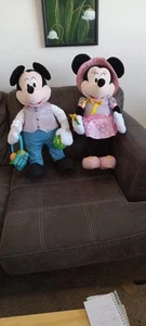 Mickey And Minnie Mouse Easter Greeter Very Fun 25" Tall Stand Alone - Picture 1 of 4