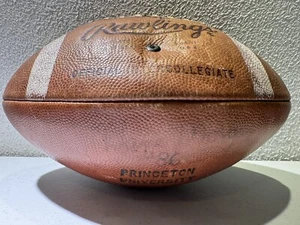 Princeton University Tigers gioco usato Rawlings PRO 5 firmato #86 NCAA calcio - Foto 1 di 6