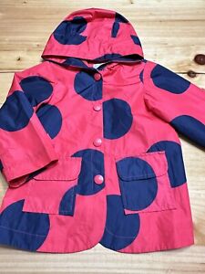 Baby Girl’s Size 24 month Carter’s Hooded Rain Jacket Ladybug Red Coat Casual