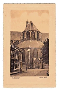 Postal vintage, Países Bajos Rotterdam, Alkmaar, Groote Kerk, sin publicar - Imagen 1 de 2