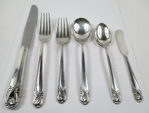 ** International Sterling Spring Glory 6 Piece Settings Set 261 Grams Silver - Picture 1 of 2