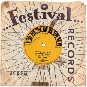 COL JOYE & THE JOY BOYS -  (MAKIN' LOVE ON A) MOONLIT NIGHT Rare OZ POP Single! - Picture 1 of 1
