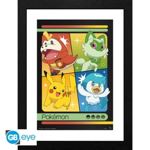 Pokemon gerahmter Druck - verschiedene - brandneu - Bild 1 von 18