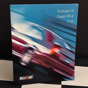 1999 MITSUBISHI RALLIART SALES BROCHURE PROSPEKT EVOLUTION VI GALANT VR-4 FTO - Picture 1 of 4