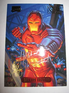 MARVEL MASTERPIECES GOLD FOIL SIGNATURE SERIES 1994 N° 56 IRON MAN MINT - Picture 1 of 1