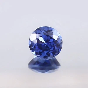 Piedra preciosa de corte redondo suelta zafiro azul ceilán impecable natural A+ 6x6 mm - Imagen 1 de 4