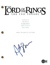 Andy Serkis Signed Autograph Lord of The Rings The Two Towers Script Beckett COA
