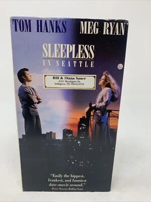 Sleepless in Seattle (VHS, 1993) - Tom Hanks - Meg Ryan - Free Shipping - Image 1 of 4