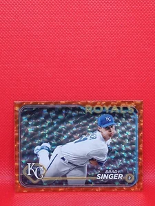 2024 Topps Serie 1 Brady Singer Lámina Naranja 100/299 Kansas City Royals #173 - Imagen 1 de 2