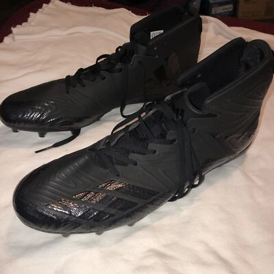 New Adidas Freak X Carbon Mid Football Cleat Mens Size 18 Black BW0866 - Image 1 of 4