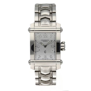 Charriol Colvmbvs CCSTRH Gray Dial Rectangle 25mm Steel Quartz Wrist Watch - Picture 1 of 4