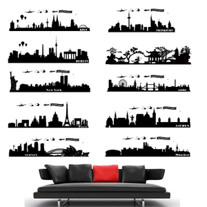 Wanttattoo Skyline, viele Motive, Berlin Hamburg Frankfurt Bremen Hamburg usw - Bild 1 von 2
