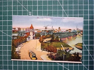 xg529 CP circa 1913 Strasbourg - Pont du Rhin - Tramway - Picture 1 of 2
