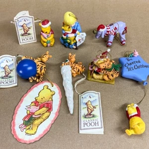 Classic Pooh & Friends Lot of 8 Disney MCF Christmas Ornaments - Picture 1 of 19