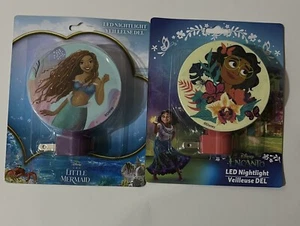 Disney ENCANTO & Little Mermaid LED Nightlight (2, New) - Picture 1 of 2