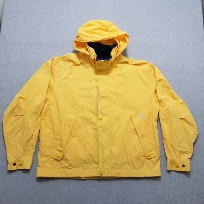 Chaqueta London Fog Para Hombre Grande Amarillo Bolsillos Cremallera Completa Con Capucha Foto 1 de 4
