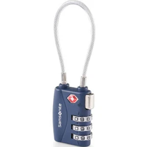 Samsonite Travel Accessories 3 Dial TSA Cable Lock Midnight Blue 51908 - Picture 1 of 3
