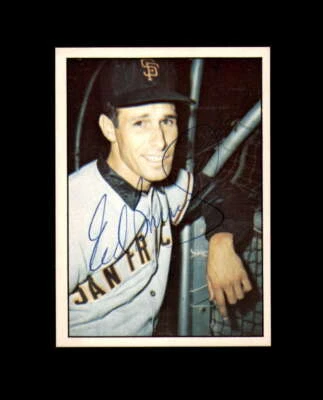 Eddie Bressoud Signed 1978 TCMA The 60s  San Francisco Giants Autograph - Image 1 of 2
