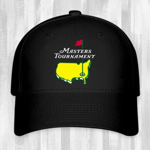 Masters Tournament Golf Championship Black Hat Baseball Cap Size S/M & L/XL - Picture 1 of 3
