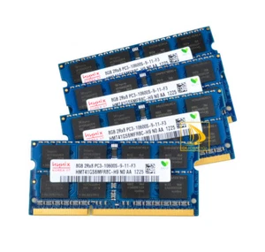 Hynix Kits 4x 8GB DDR3 1333mhz 2RX8 PC3-10600S CL9 SODIMM Laptop Memory RAM #&^ - Picture 1 of 11