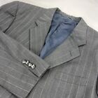 Hickey Freeman Bespoke Loro Piana Men's Grey Pinstripe Wool Suit 44R / 36R