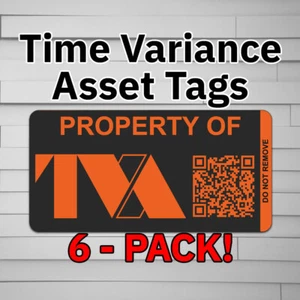 Time Variance Authority TVA Asset Tags (Vinyl Decal Sticker, Car laptop window - Picture 1 of 6