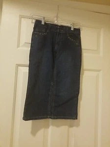 Gege Jeans Girls Sz 12 Blue Stretch NWT Rhinestones  - Picture 1 of 6