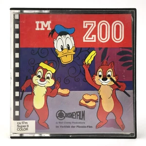 CHIP & DALE DONALD DUCK IM ZOO WALT DISNEY CHOP PICCOLO FILM 17m VINTAGE Super8 - Picture 1 of 2