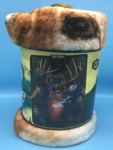American Heritage Collection Royal Peluche Raschel Lancio 50 x 60 pollici Cervo Buck NUOVO - Foto 1 di 5