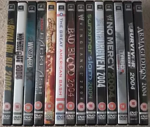 Verschiedene WWE 2004 PPV DVD WWF Wrestling KOSTENLOSER VERSAND - Bild 1 von 29