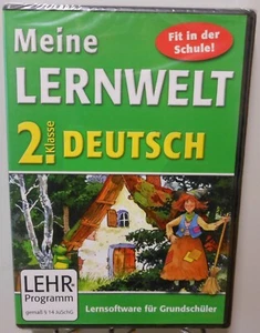Deutsch Software Schule 2. Klasse PC MAC CD-ROM Lernwelt Lernen Nachhilfe T454 - Bild 1 von 2
