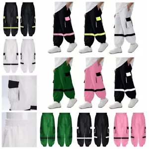 Kids Girls Trousers Jogger Sweatpants Jogging Pants Color Block Underpants - Picture 1 of 51