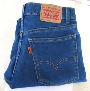 Womens Levis 721 Vintage High Rise Skinny 27 Denim Jeans Orange Tab - Picture 1 of 4