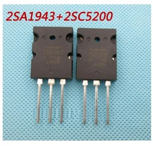 1pair OR 2PCS Transistor TO-3PL 2SA1943-O/2SC5200-O 2SA1943/2SC5200 A1943/C5200 - Picture 1 of 1