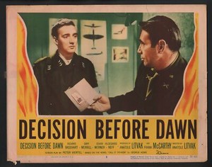 Decision Before Dawn 11"x14" Lobby Card Oskar Werner Richard Basehart G
